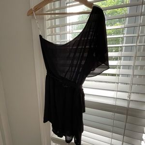 One shoulder romper